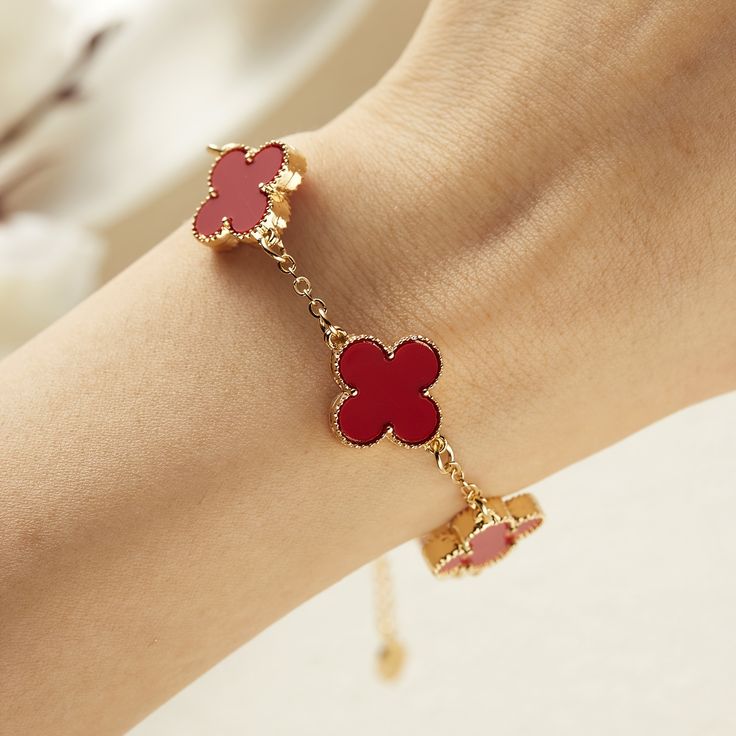 Pulsera Trebol Van Cleef +CAJAREGA